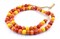The Bead Chest Mixed Kenya Amber Resin Beads 12mm African Multicolor Round Large Hole 29 Inch Strand Handmade